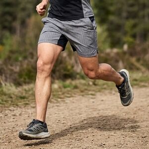 Lululemon athletica Men's T.H.E. Shorts Chevron   Grey Athletic Running SZ L